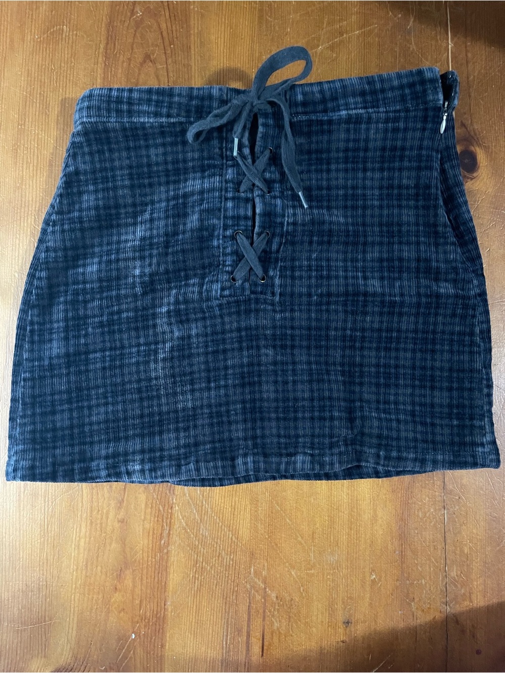 Women’s Size 5 SO Checkered Corduroy Mini Skirt